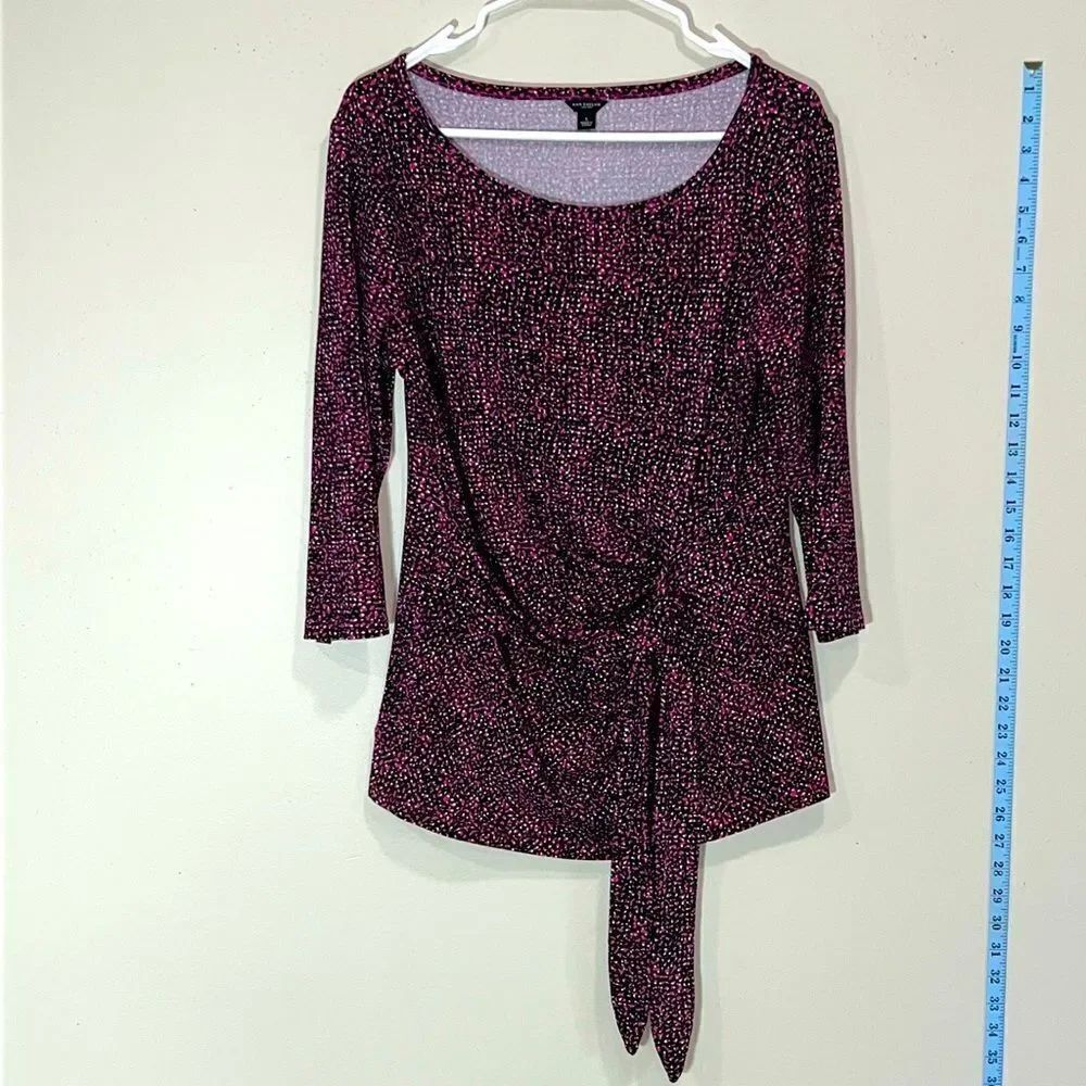 Super Cute Purple Dress Top By Ann Taylor. Size Large